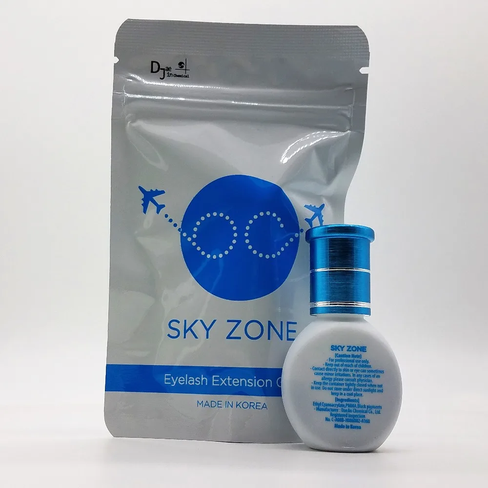 New SKY ZONE Glue for Eyelash Extension Glue Last Over 7Weeks Fast Drying Professional Eyelash Glue from Korea 10ml 5pcs/lot