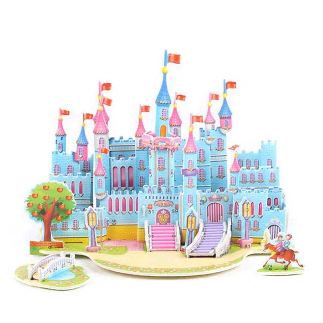 

HIINST Baby Toy 3D Paper Board Puzzle Early Education Construction Assemble Toy Kids Construction Multicolor 20cm Birthday Gift