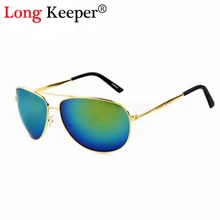 Long keeper recubrimiento marco de aleación de metal de la manera gafas de sol de las mujeres retro de la vendimia 2016 gafas de sol de moda oculos gafas lentes de sol