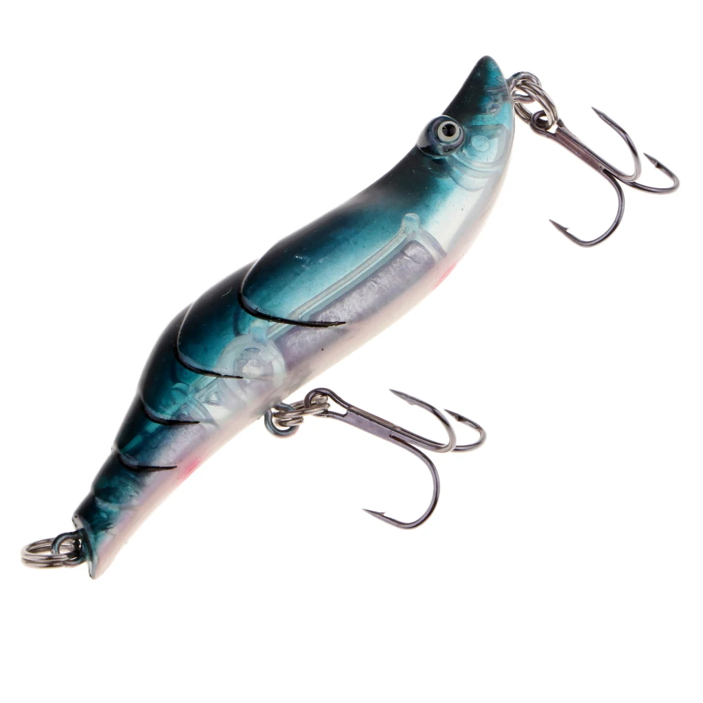 Perfeclan Fishing Lure Shrimp Lure Squid 8cm/15g Hard Jig Baits Swing Shrimp Squid Lure Squid Jigs Fishing Lures