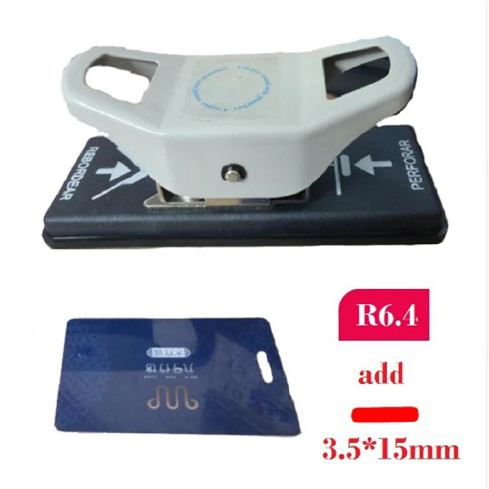3.5X15mm Hole Punch and R6.4 C3.5X15mm Horner for PVC Card Photo Paper 2 in 1 Cutter Punches Reduced Effort | Канцтовары для офиса