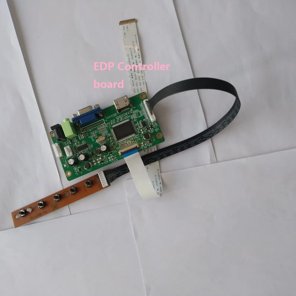 Для NV140FHM-N4B lcd DIY 30Pin комплект платы контроллера VGA EDP HDMI монитор драйвер экрана дисплея 1920 × 1080 светодиодный EDP 14"