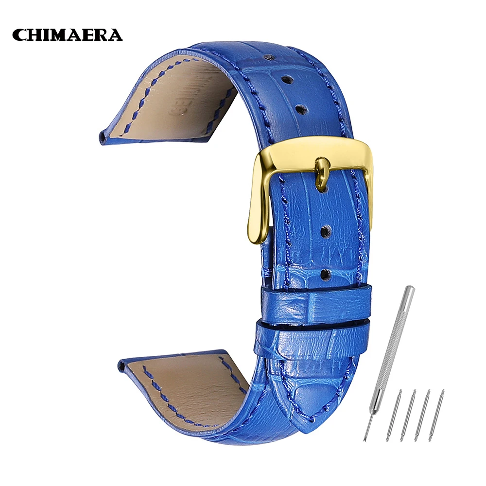 Ремешок для часов CHIMAERA 14 мм 16 18 20 22 женский ремешок оранжевый красный бежевый