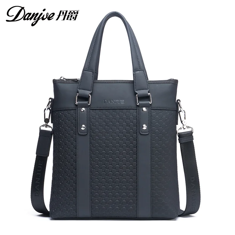 

DANJUE Men Messenger Bag split Leather Man Business Bag Vertical Printing Men Shoulder Bag Trendy Daily Travel Bags