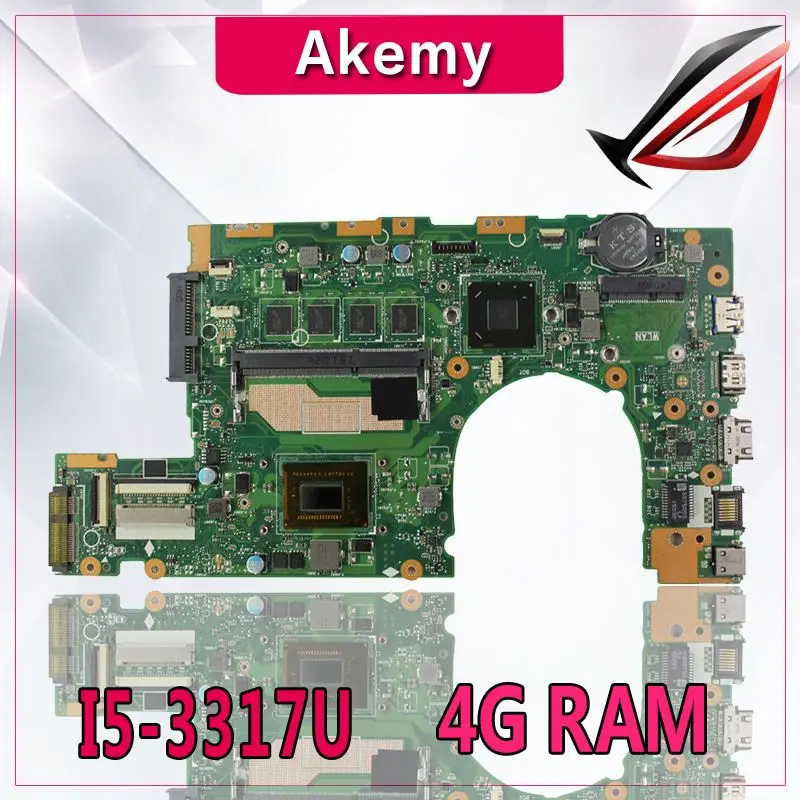 S300CA For ASUS S300CA VivoBook S300CA Laptop motherboard S300CA mainboard I5-3317U REV2.1 4G RAM new motherboard