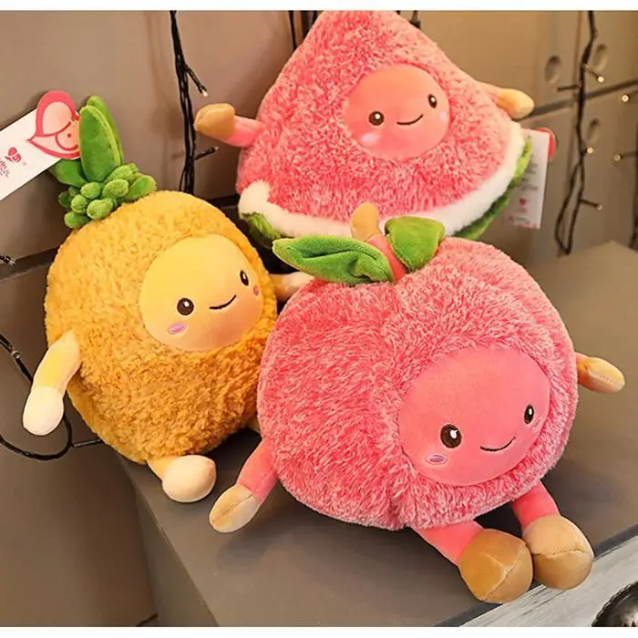 Авокадо Фрукты плюшевые игрушечные растения Kawaii мультфильм милые мягкие куклы