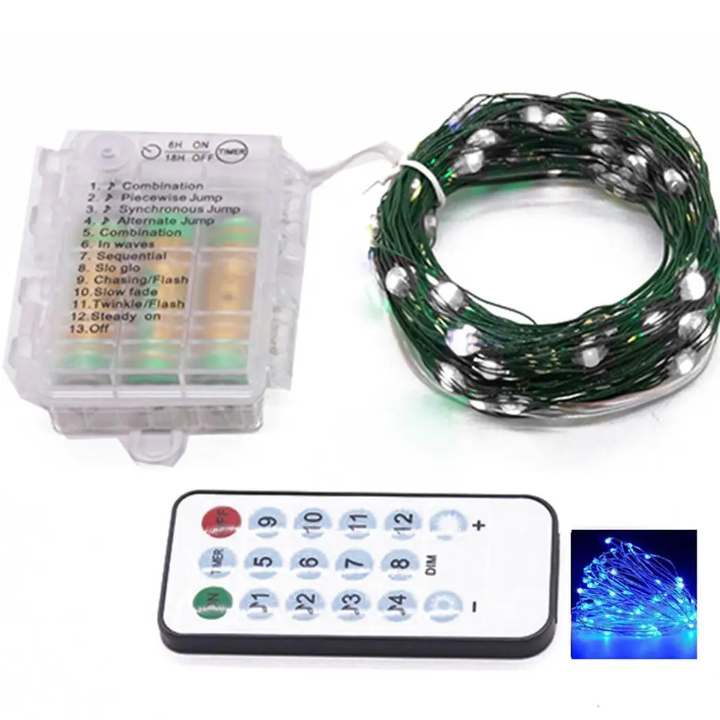 

12 Mode Adjustment LED Music Copper String Restaurant, Party, Outdoor Light String 200g 5028 Headlight Beads