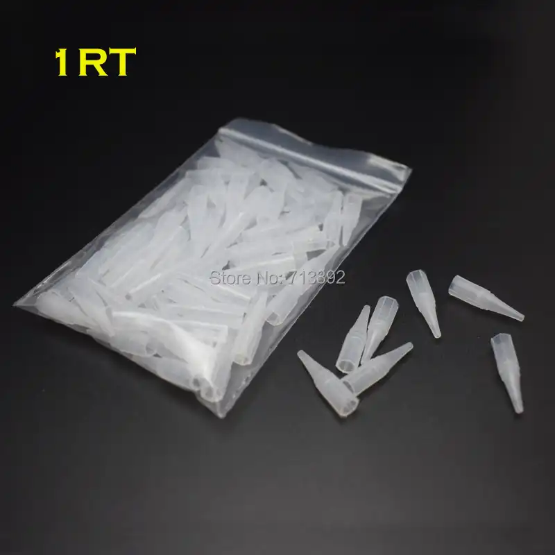 1RT * 200 шт тату оптом пластиковые постоянные макияж насадки для аппарата колпачки (5 мм) - изображение