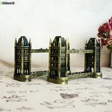Креативный мост Модель лондонской башни миниатюрные фигурки украшения для дома аксессуары Металлические ремесла подарок домашняя статуя для декора украшения