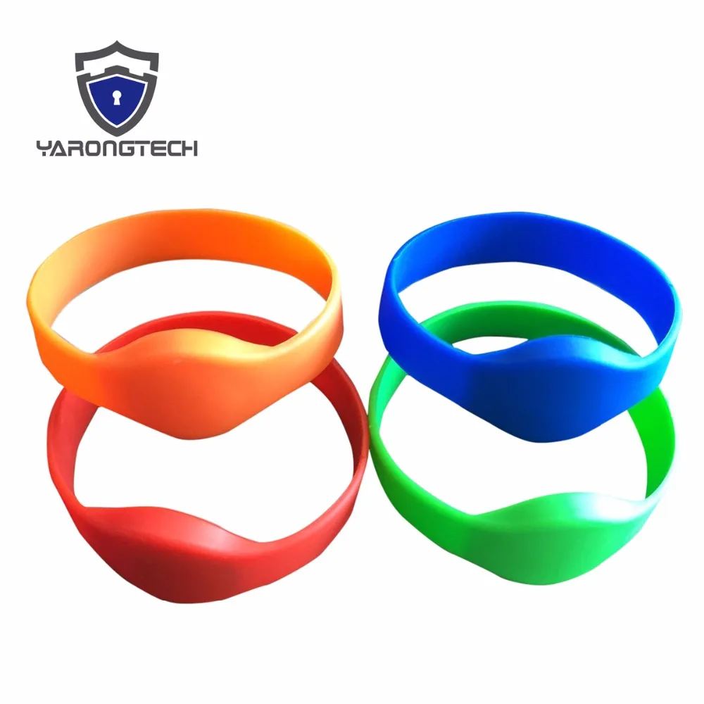 Eco Friendly 125khz Em4100 Colors Iso Waterproof Silicone Id Wristband