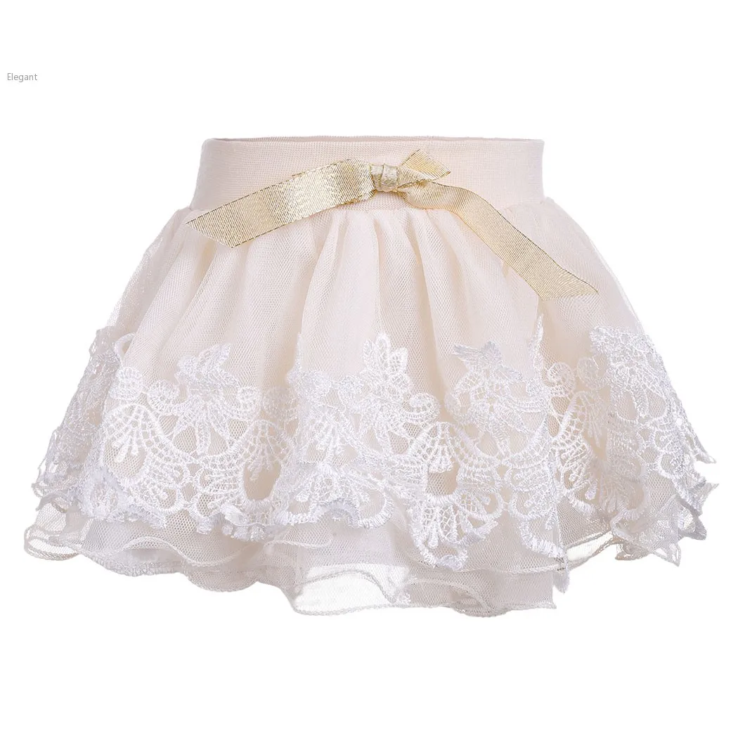 New Baby Mini Short Skirt Kid Girls Net Yarn Ruffle 4 10 Years Mini