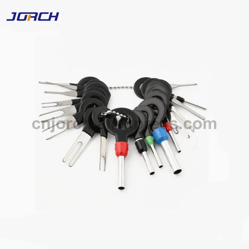 Ferramenta de Remoção de Cablagens Extrator de Pino de Liberação Ferramentas de Reparo 18 Pcs Carro Kit Terminal Friso Conector Extrator Profissional