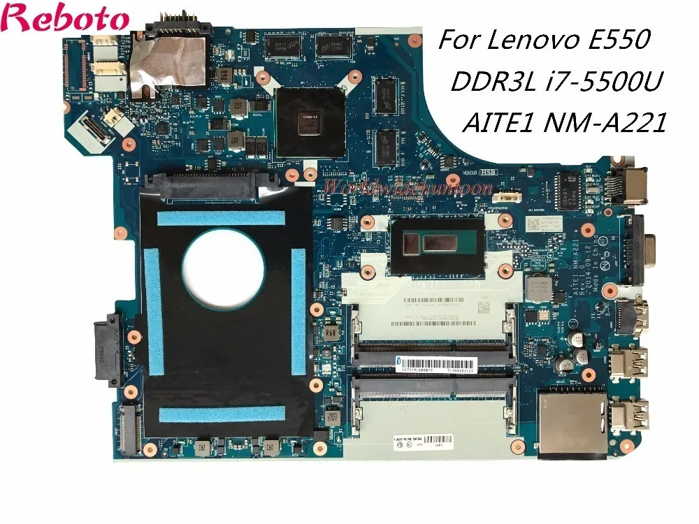 Refurbished Wholesale Motherboard For Lenovo E550 with i7-5500U CPU DDR3L AITE1 NM-A221 Testing Video Support | Компьютеры и офис