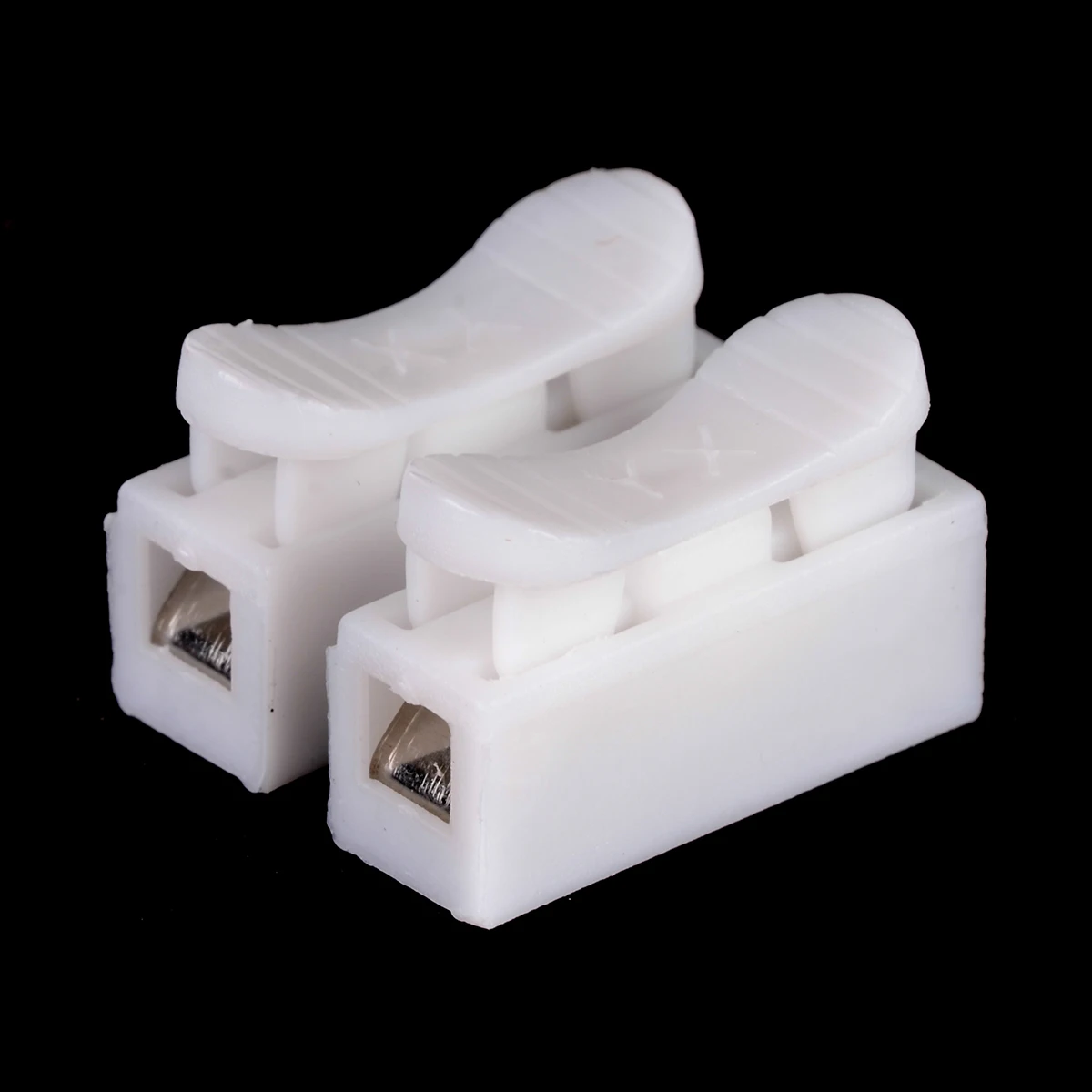 30pcs Quick Splice Push Type Lock Wire Cable Connectors CH2 2 Pins Electrical Cable Terminals