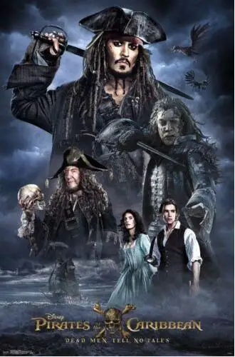 С изображением персонажа фильма Пираты Карибского моря 5-характер Коллаж-фильм