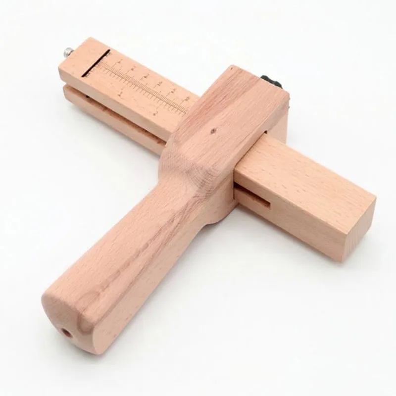 

Professional Wood Adjustable Strip and Strap Cutter Leathercraft Tool Leather Hand Cutting Tools DIY LH8s