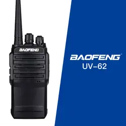 Baofeng UV62 Портативный Walkie Talkie PTT 5 Вт 128CH FM радио UV-62 Mic двухстороннее радио с фонариком Communicator трансивер