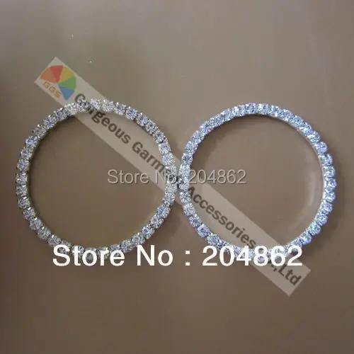 

100 pieces/lot 57mm czech crystal rhinestone buckle with SS16 stones in gold / sliver setting For DIY Browbands