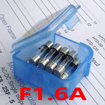 

(10 pcs/lot) F1.6A 250V 5 x 20mm Quick Blow Glass Tube Fuse, UL VDE RoHS Approved, 1.6A, 1.6 Amp.