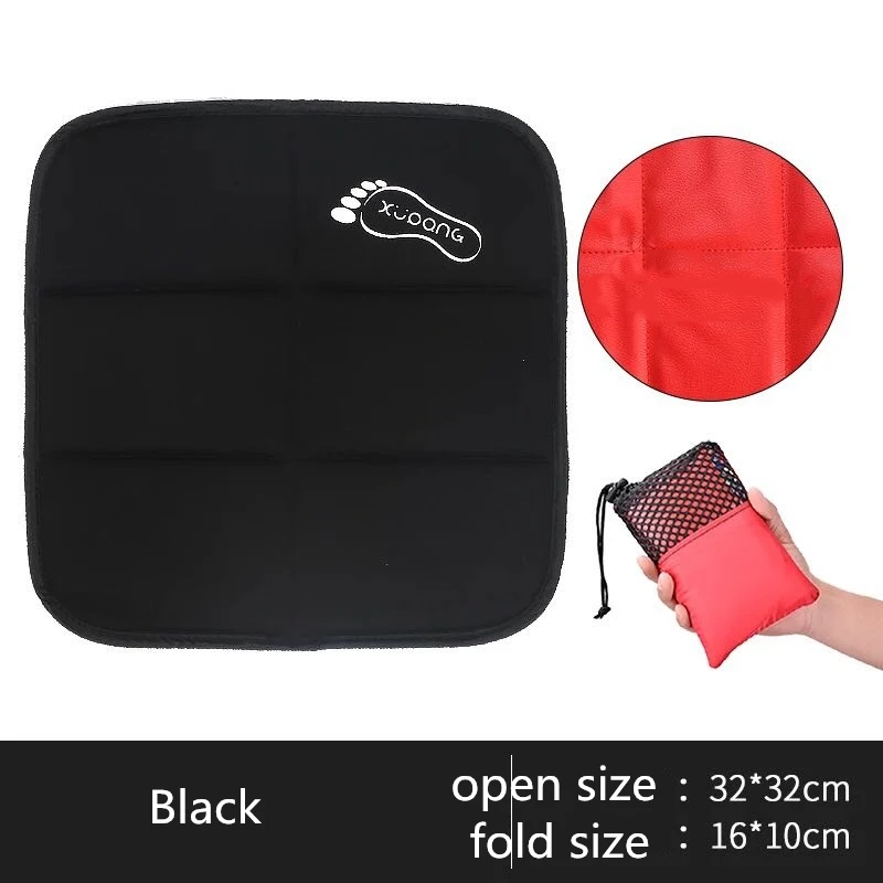 VILEAD 32*32 سنتيمتر المحمولة أضعاف التخييم حصيرة وسادة صغيرة مصغرة للطي جيب الشاطئ حصيرة للماء مويستوريبروف ل نزهة السفر