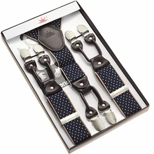 6 зажимов эластичный жаккард подтяжки