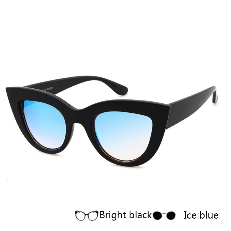 Новые женские солнцезащитные очки кошачий глаз брендовые дизайнерские очки модные солнцезащитные очки для женщин oculos de sol feminino UV400 - Цвет линз: G