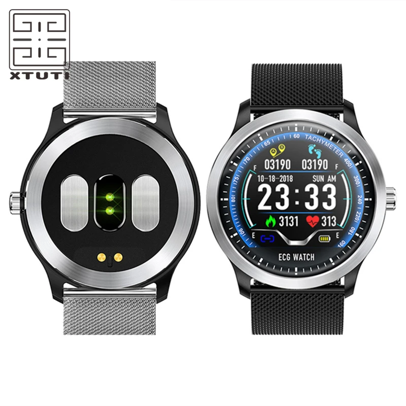 

Topest ECG+PPG Sport Watch Men Women Fitness Tracker Smart Band Blood Pressure Monitor Leather Smart Bracelet Relogio Masculino