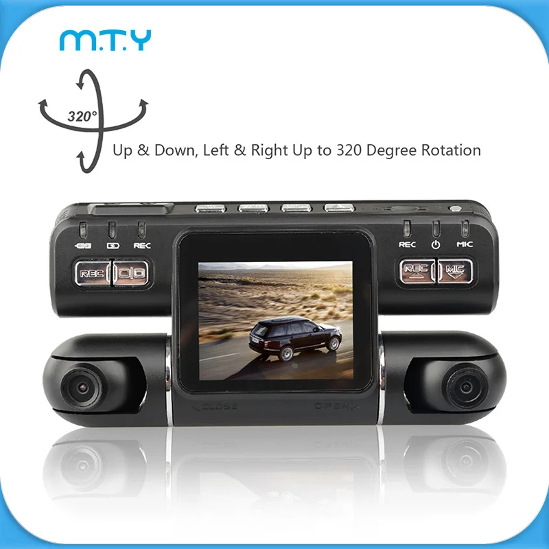 Novatek Dual Lens Car DVR Camera Full HD 1080P Dash Cam WDR Night