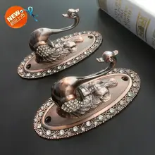 Роскошный Европейский шнек Лебедь сплав занавес крюковые застежки настенные деревянные крючки аксессуары для дома занавес галстук сзади ремни Висячие