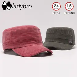 Ladybro Новая мужская шапка, Кепка бренд Для женщин Snapback Бейсбол Кепки Gorra Мужская дышащая Регулируемый шляпа ретро плоским шляпа черный Bone