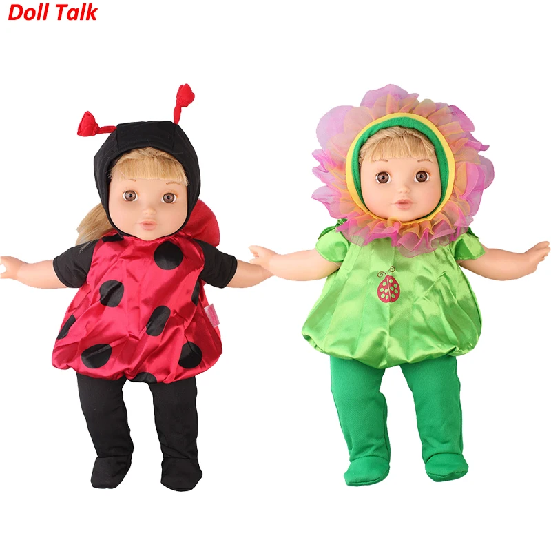 

Doll Talk Doll Clothes For 43cm Baby Dolls Cartoon Animal Outfit Set For 18 Inch Reborn Baby Doll Beetle Coat For Toy Wear