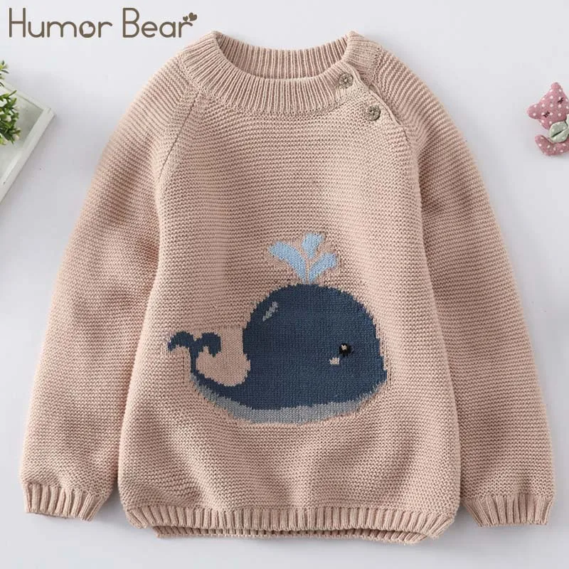 Humor Bear/детский вязаный шерстяной свитер; г. Осенний Детский свитер; детская одежда; свитер для девочек с рисунком из мультфильма