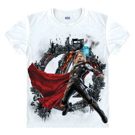 Avengers T-Shirt featuring Ironman, Captain America, Iron Men, Hawkeye, Black Widow, and Hulk by Marvel - Super Hero 3D Print Tee Shirt image 3