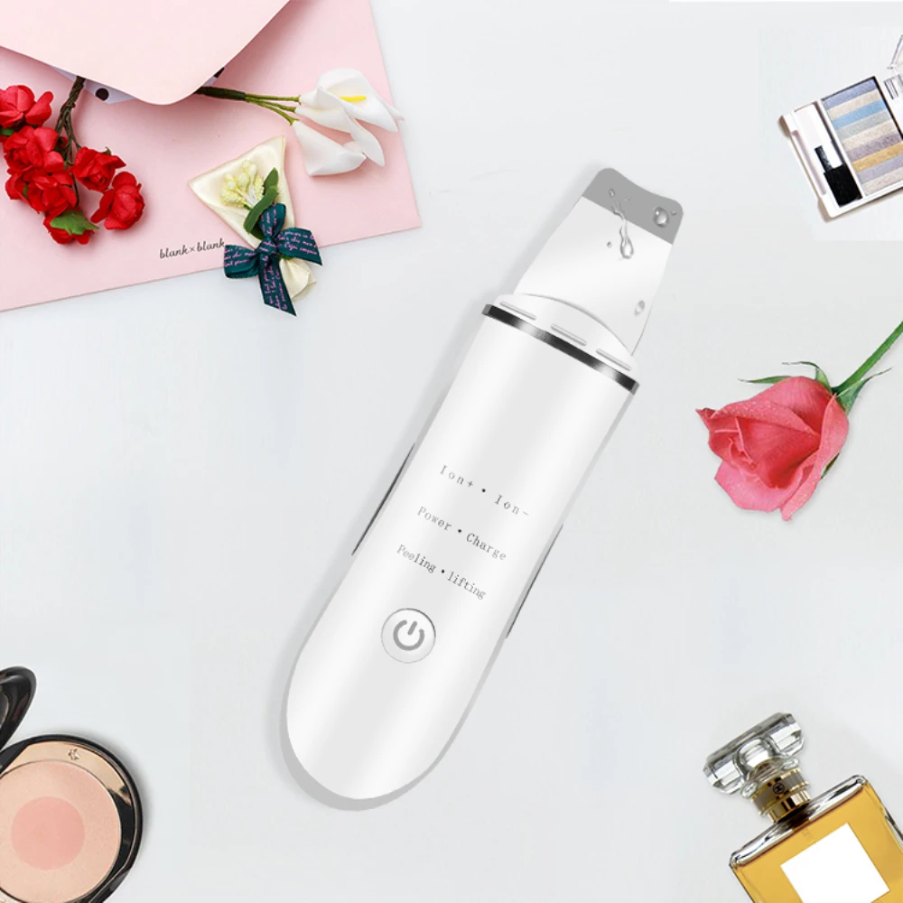 

Optical maser electric Spatula Peeling Vibration Blackhead Removal Exfoliating Ultrasonic Ion Face Skin Scrubber Facial Cleaner