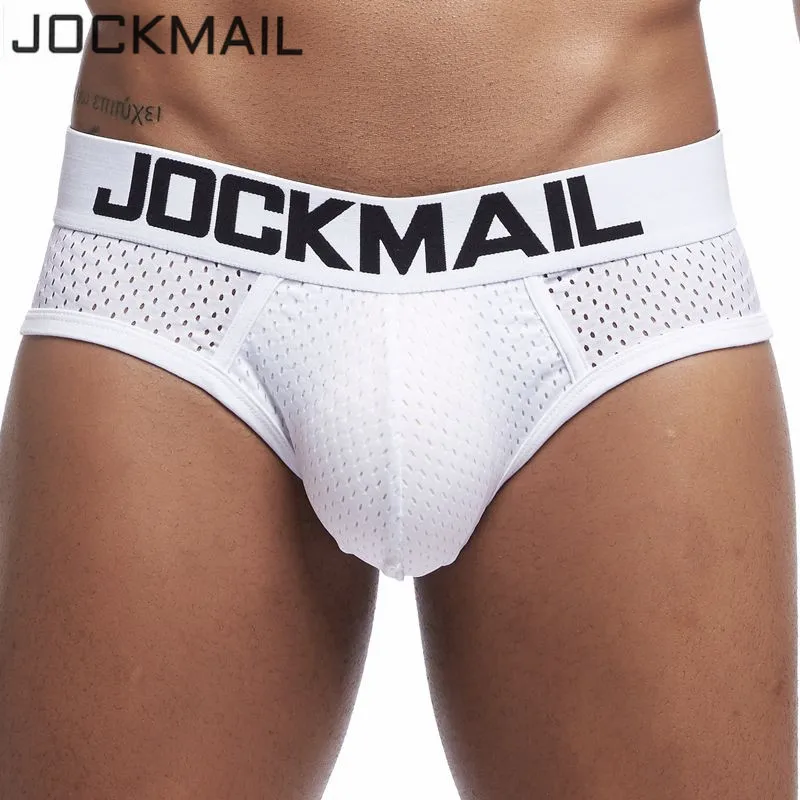 

JOCKMAIL Men briefs New Brand Men underwear sexy tanga male briefs mesh breathable gay mens underpants men's brief shorts Hot