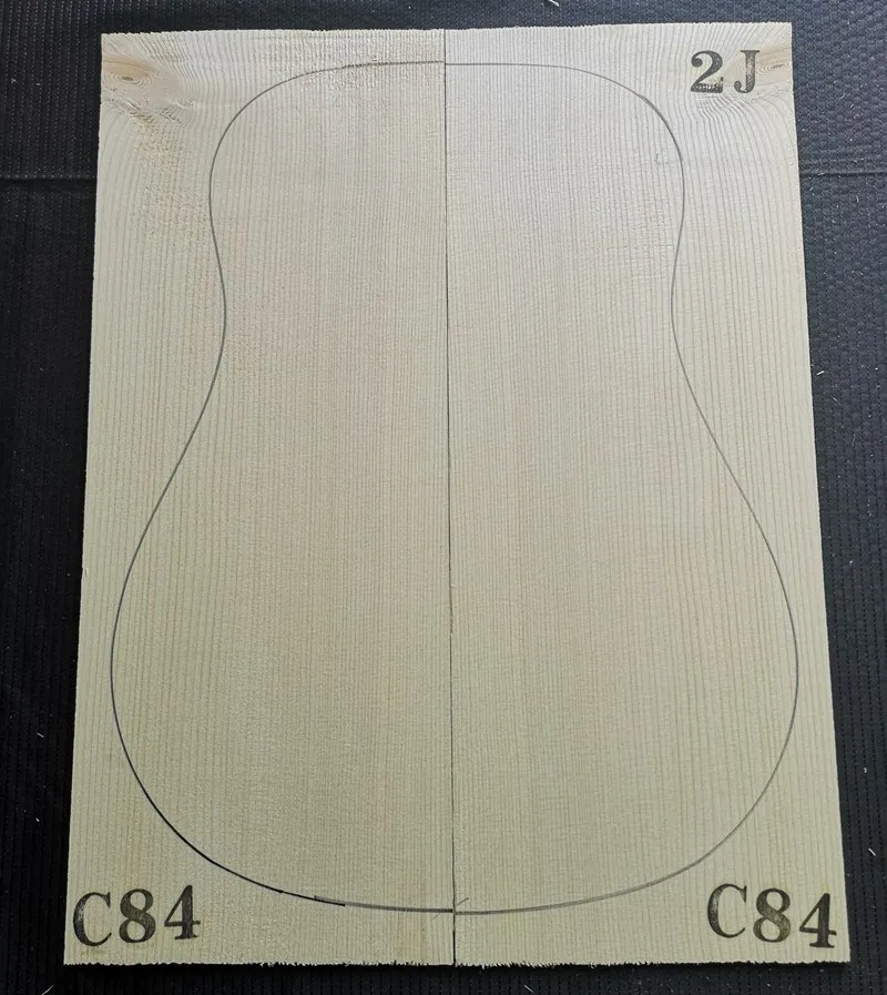 2# класс Picea Abies Alps ель гитара из твердой древесины топ 41 дюймов DIY деревянная гитарная панель ручной работы материал для изготовления гитар 4,5*215*5 - Цвет: GERSP-2JC84