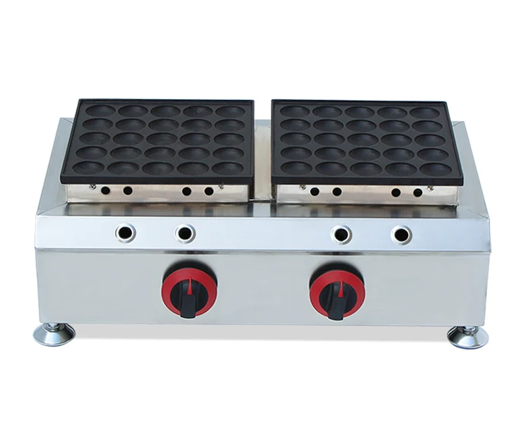 

Gas Non-stick Small Pancake Machine Dutch Poffertjes Maker Nonstick Cooking Surface Brand New Breakfast Snacks