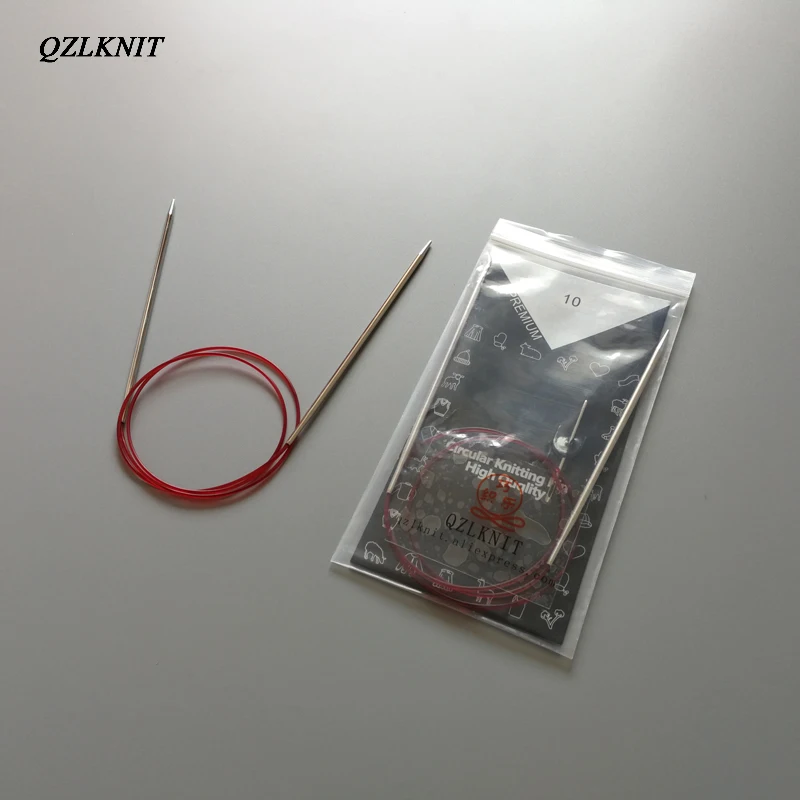 

QZLKNIT 80cm/60cm High Quality Nylon Tube circular knitting needles Sweater Weaving Tools Wool Cotton Yarn DIY Knit Accessories