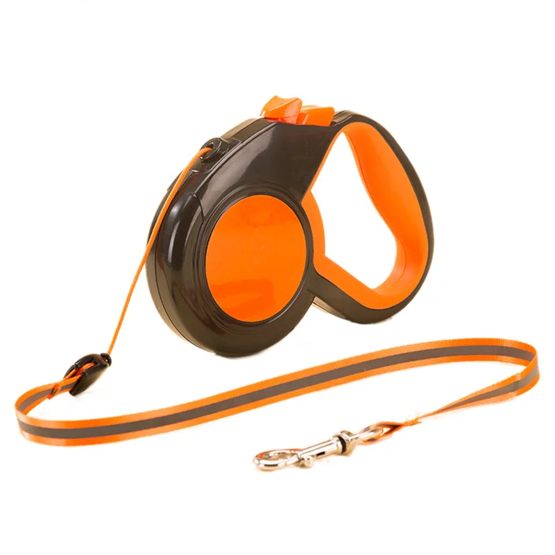 

3/5/8M Retractable Dog Leash Reflective Tape Dog Leashes Nylon Extending Puppy Walking Running Dogs Leads Traction Rope