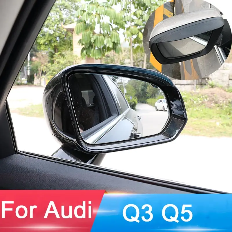 

Auto Rearview Mirror Self Adhesive Anti Rain Rain Shield For Audi Q5 2010-2017 & Q3 2012 2013 2014 2015 2016 2017 2018
