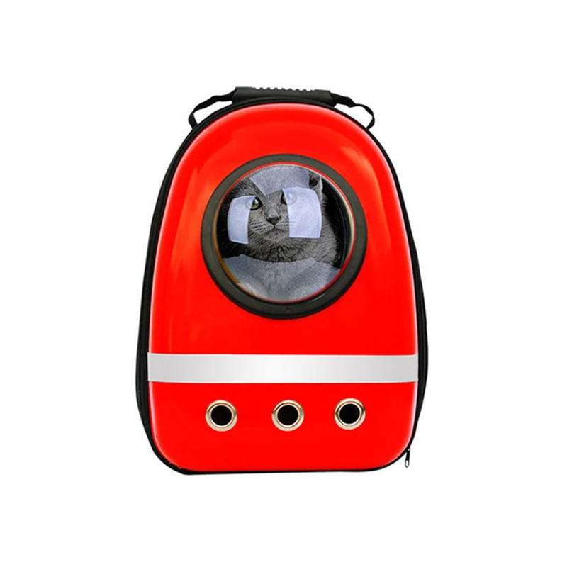 

NHBR-Astronaut Pet Cat Dog Puppy Carrier Travel Bag Space Capsule Backpack Breathable red