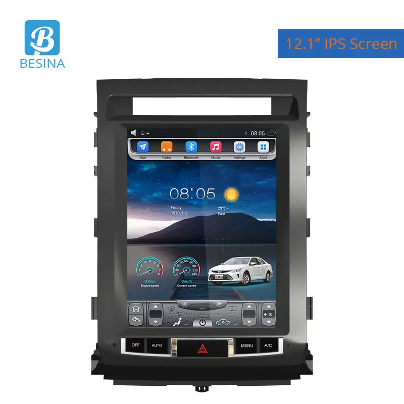 

Besina 12.1 inch Android 6.0 Car Radio For Toyota LandCruiser 08-15 Multimedia Player GPS Navigation 2G+32G Stereo Auto Audio