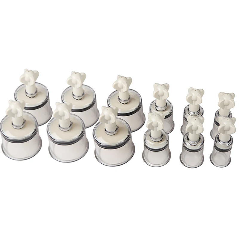 12 cans of household vacuum screw type hand tighten the rotary-type suction cupping set acupuncture massage 12 cans of household vacuum screw type hand tighten the rotary-type suction cupping set acupuncture massage