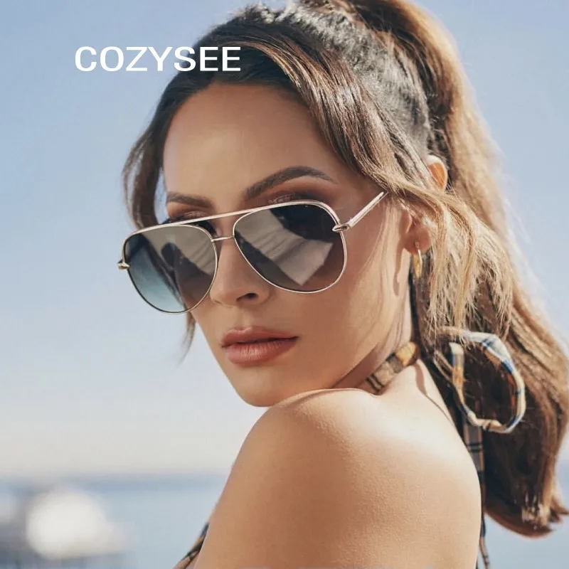 

Wholesale 10pcs Sexy Sunglasses Vintage Pilot Sun Glasses Men Women Luxury Shades UV400 Flat Top Cat eyes Brand Design Oculos