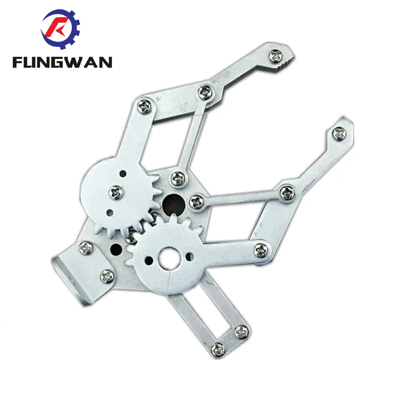 

2 DOF Aluminium Robot Arm Clamp Claw Metal mechanical paw Metal Robotic Arm (No servo) Compatible with MG995 SG5010 for Arduino