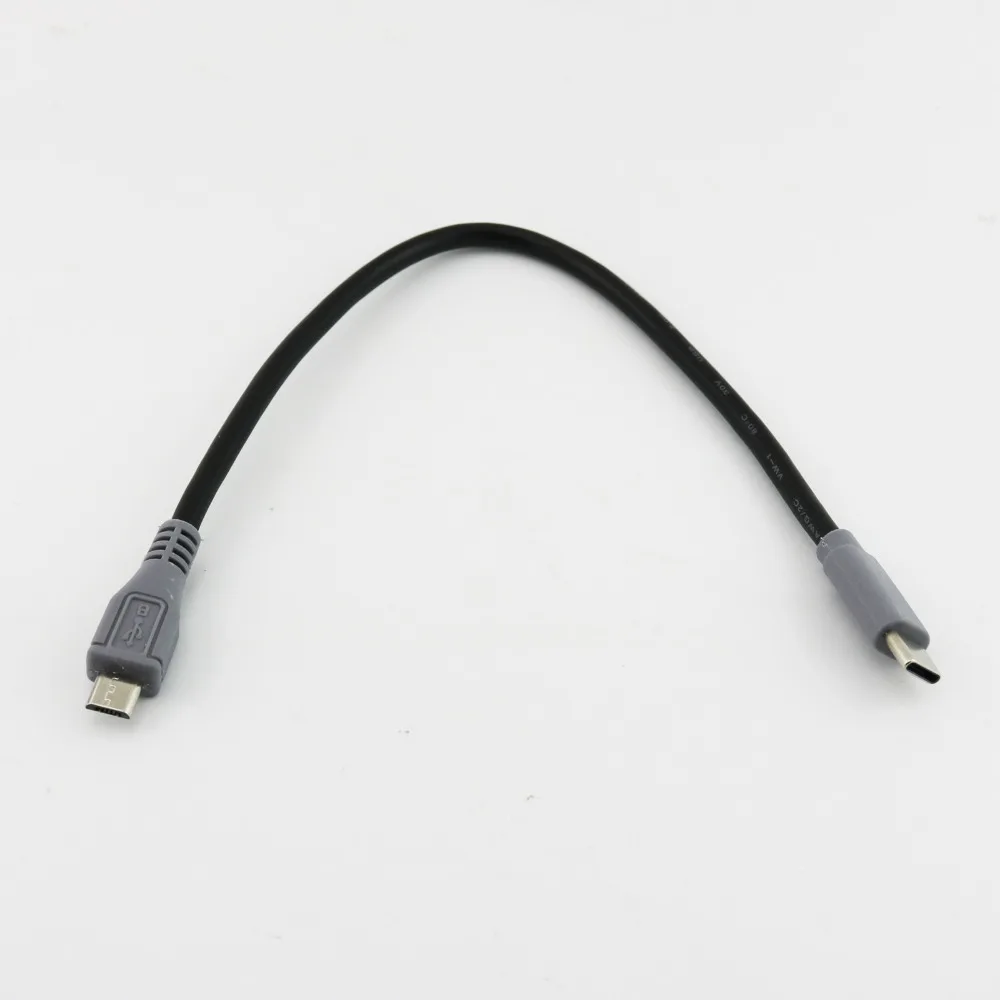 USB Type C 3.1 Male To Micro USB 5 Pin B Male Plug Converter OTG Adapter Lead Data Cable