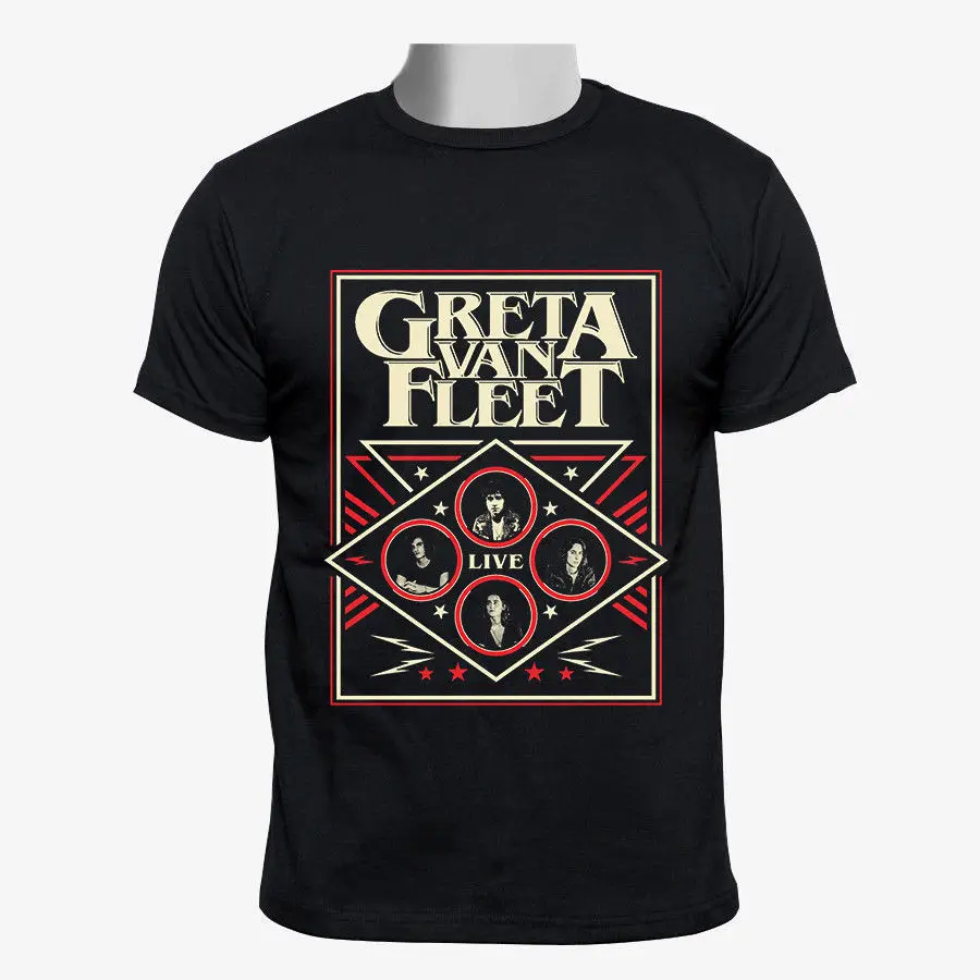 Greta Van Fleet Tour Men's Black T Shirtin TShirts from Men's