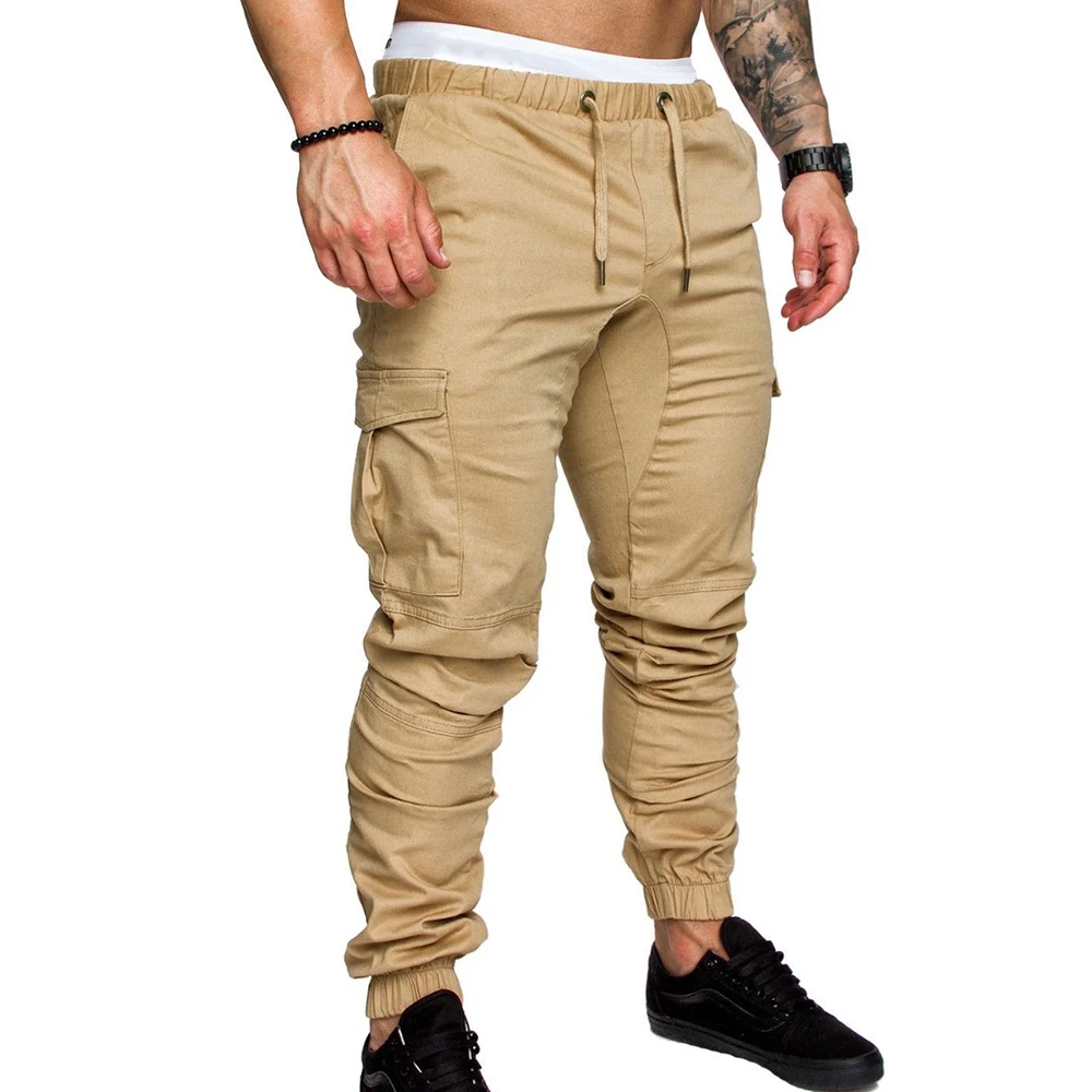 MASCUBE Брендовые мужские штаны в стиле хип-хоп шаровары, штаны для бега мужские брюки для бега однотонные брюки с несколькими карманами спортивные штаны 4XL