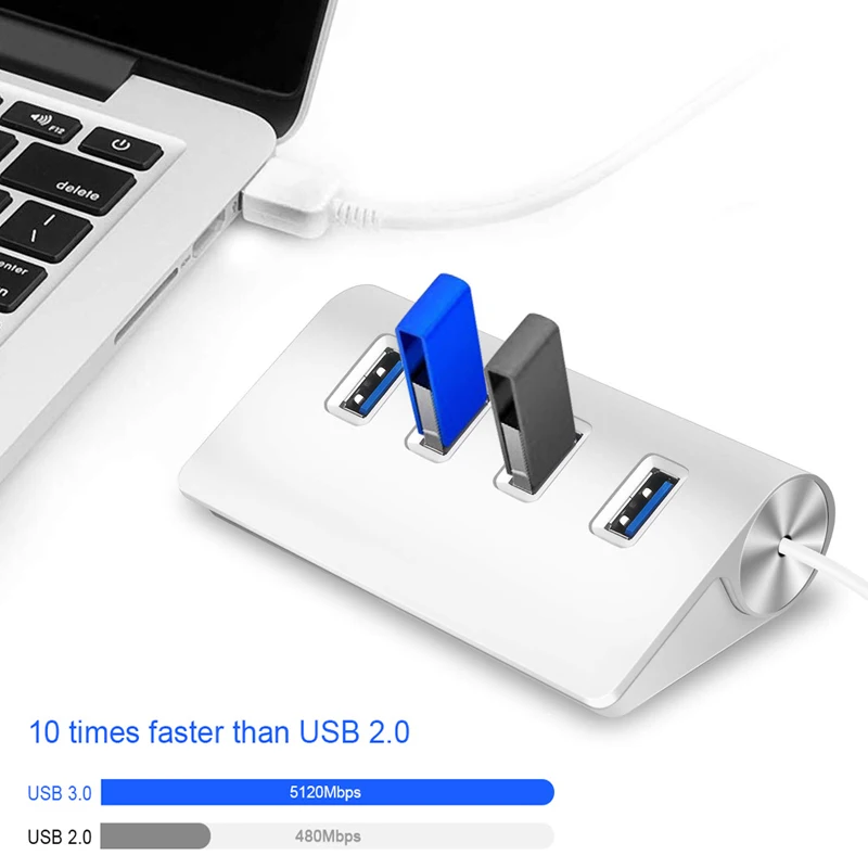 Aluminium High Speed 5 Gbps USB 3 0 HUB 4 Port USB Splitter USB HUB 3 3