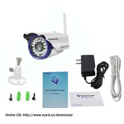 VStarcam C7815WIP Бесплатная доставка 720 P HD Беспроводной Wi-Fi IP Камера открытый 720 P Водонепроницаемый ONVIF Совместимость и Поддержка 128 г